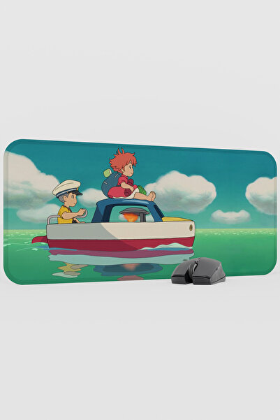 mousepad bastir لوحة ماوس أنيمي بونيو V5 - مقاس 70×30 سم، قاعدة مطاطية كبيرة ...