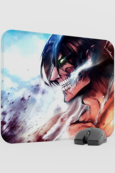 mousepad bastir لوحة ماوس أنيمي هجوم العمالقة الإصدار الرابع - مقاس 48×40 بوص...