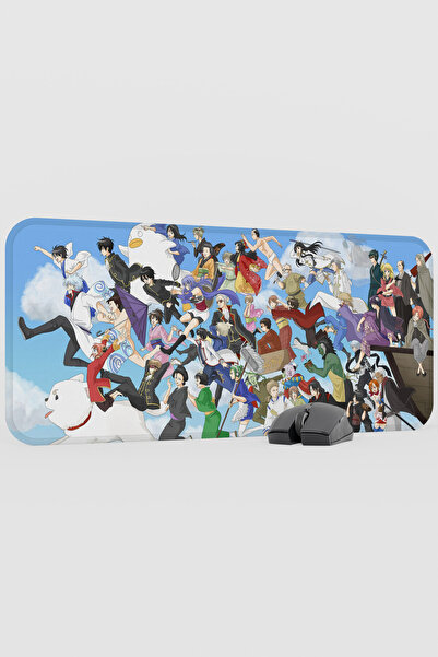 mousepad bastir Gintama Anime V3 - 70X30 XL Gaming Rubber Non-Slip Base Mouse...