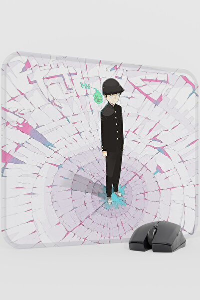 mousepad bastir Mob Psycho 100 Anime V2 - 48X40 XL لوحة ماوس مطاطية للألعاب غ...