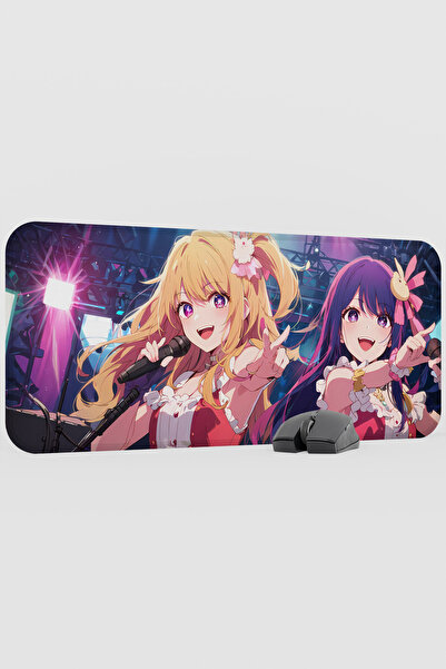 mousepad bastir وسادة ماوس مطاطية كبيرة الحجم مضادة للانزلاق بتصميم أنمي Oshi...