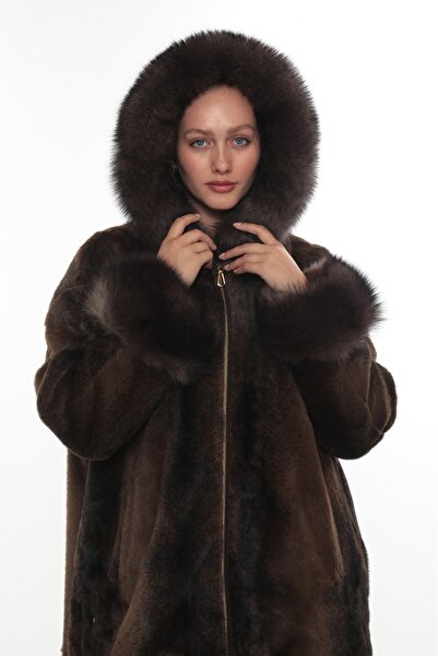 PEYORA Special Collection Cream Alpaca Fur Coat