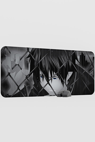 mousepad bastir لوحة ماوس كبيرة الحجم من المطاط غير قابلة للانزلاق بتصميم أنم...