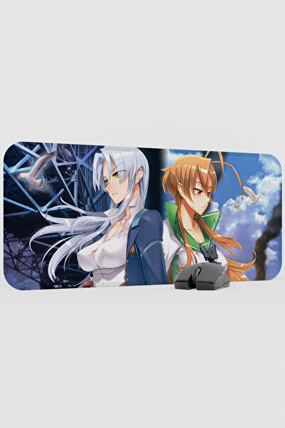 mousepad bastir Highschool of the Dead Anime V3 - 70X30 XL Gaming Rubber Non-...