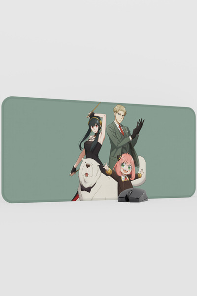 mousepad bastir Spy × Family Anime V3 - 90x40 XXL Gaming Mouse Pad cu bază an...