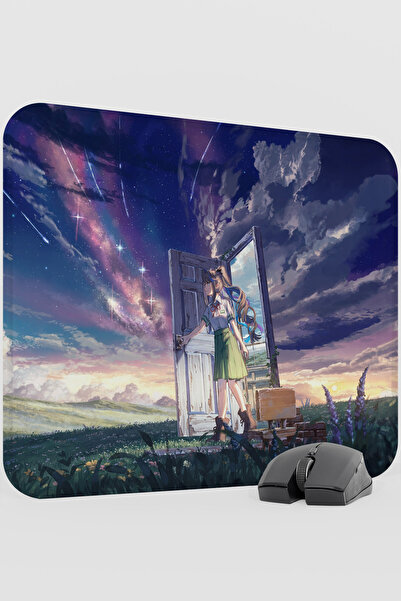 mousepad bastir سوزومي أنيمي V4 - لوحة ماوس مطاطية للألعاب مقاس 48×40 سم مع ق...