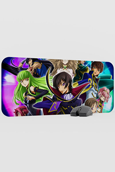 mousepad bastir Code Geass Anime V5 - 70X30 XL Gaming Rubber Non-Slip Base Mouse Pad Mouse Mat
