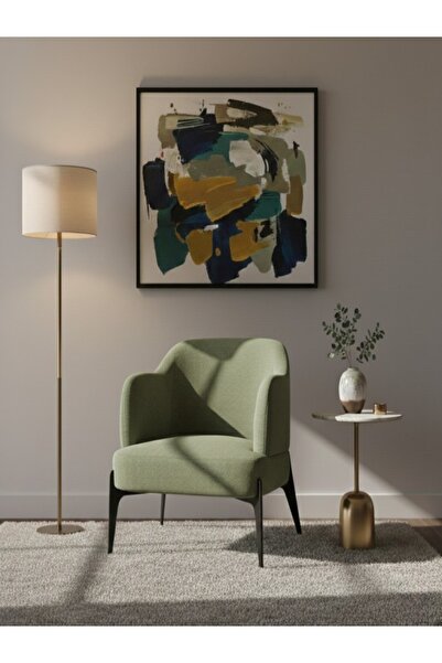 BEC13 Modern chair with a velvet finish and metal legs