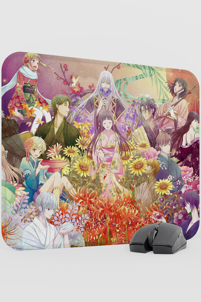 mousepad bastir لوحة ماوس مطاطية كبيرة الحجم مضادة للانزلاق بتصميم أنمي فروتس...