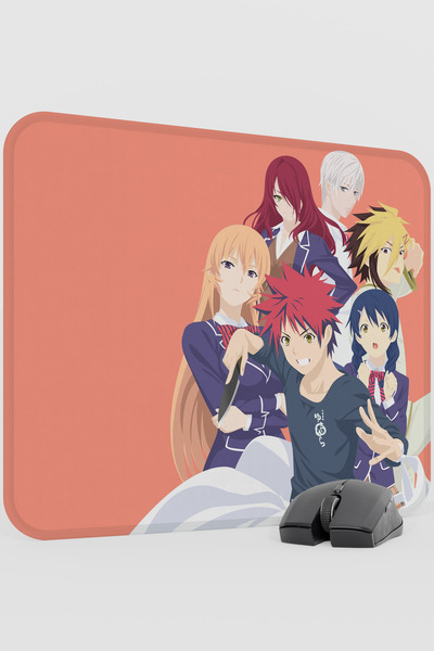 mousepad bastir Food Wars Anime V5 - 48X40 XL لوحة ماوس مطاطية للألعاب غير قا...