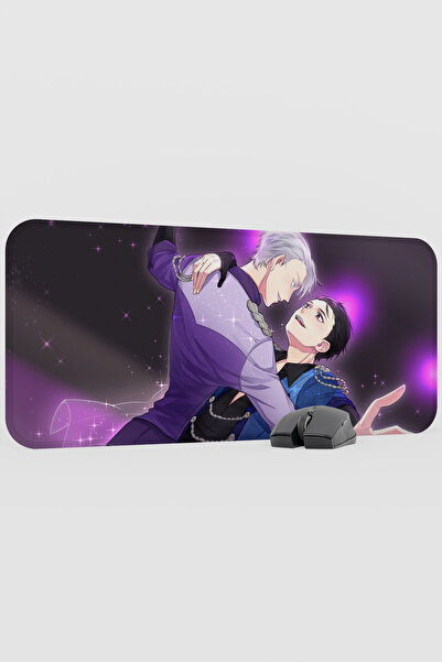 mousepad bastir Yuri on Ice Anime V5 - 70X30 XL Gaming Rubber Non-Slip Base M...