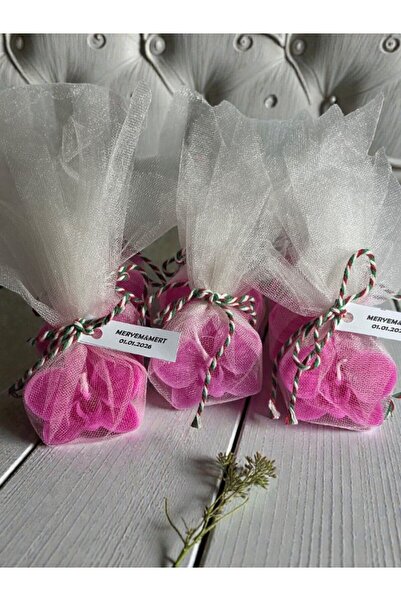 afezba Düğün Nişan Kına Hediyelik Sünnet Günü İçin Tül İçinde Orkide Çiçek(Ya...