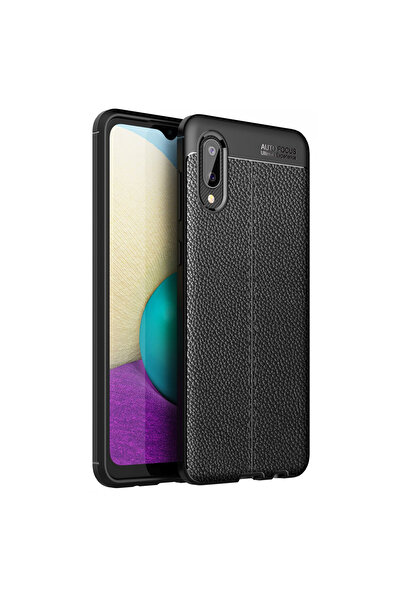 TechTrove Samsung Galaxy A02 İçin Uyumlu Deri Tasarımlı Elde Kaymaz Korumalı ...