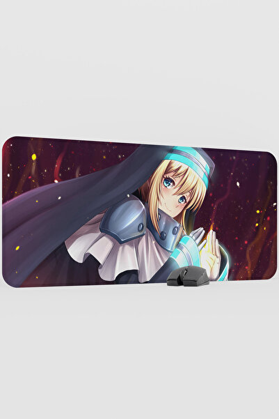 mousepad bastir Fire Force Anime V2 - 90x40 XXL Gaming Kauçuk Kaykay Mouse Pa...
