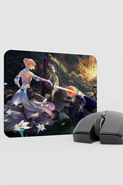 mousepad bastir Fate Anime V2 - 22X18 Gaming Rubber Non-Slip Base Mouse Pad M...