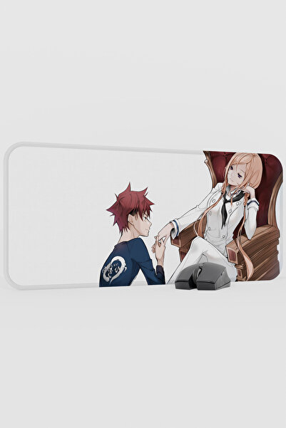 mousepad bastir Food Wars Anime V4 - 70x30 XL Gaming Rubber Anti-Slip Base Mo...