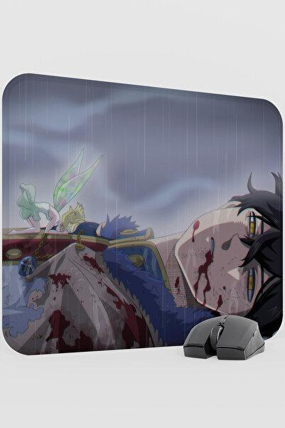 mousepad bastir Black Clover Anime V1 - 48X40 XL Gaming Mouse Pad cu bază ant...