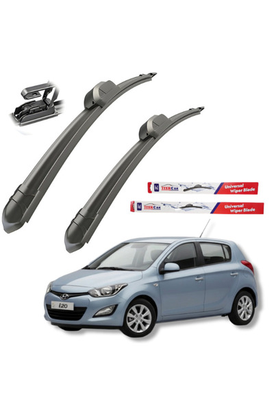 TEAMCAR ® Ștergătoare de parbriz Hyundai i20 I (2008–2014) – Set parbriz plat