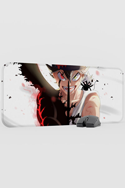 mousepad bastir لوحة ماوس أنيمي بلاك كلوفر V3 - مقاس 70×30 سم، قاعدة مطاطية ك...