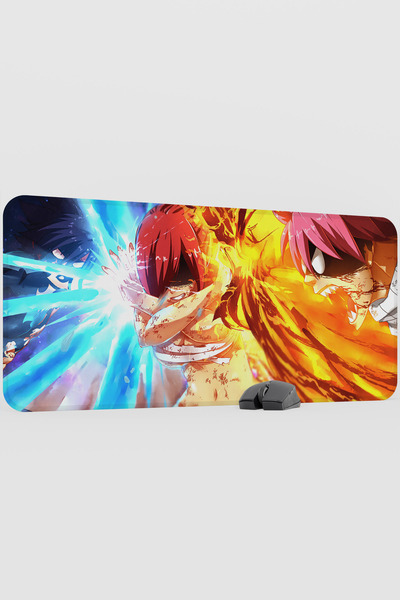 mousepad bastir لوحة ماوس كبيرة الحجم من فيري تيل أنيمي V3 - مقاس 90×40 سم، م...