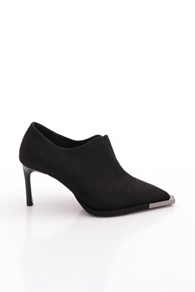 DGN 1830 Kadin Gold Detatli Heeled Boots