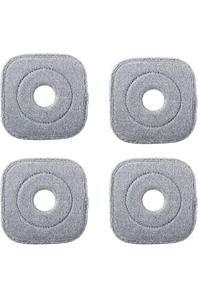 Zalcoon عبوة من 4 قطع من وسادات الممسحة المصنوعة من الألياف الدقيقة السميكة، مناسبة للممسحة المربعة، مقاس 9 × 9 بوصة، قابلة للغسل في الغسالة حتى