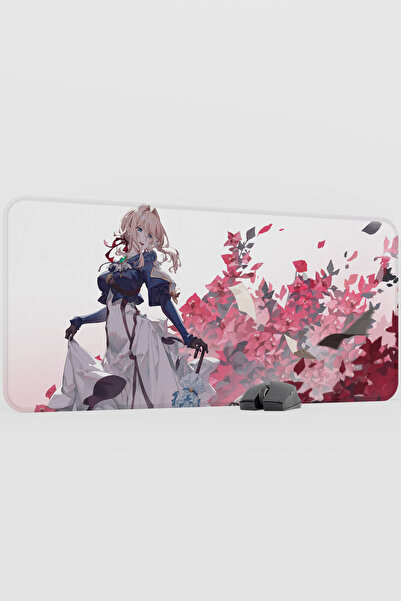 mousepad bastir Violet Evergarden Anime V3 - 90X40 XXL Gaming Rubber Non-Slip...