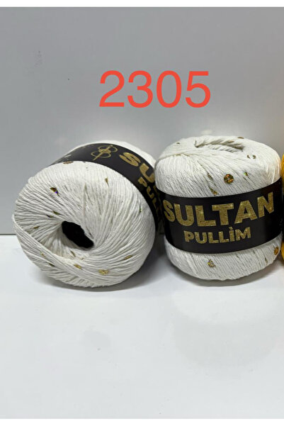 Sultan Pullim - 50 Gr -100 Mt - %70 Cotton/Cotton %30 Polyester and Sequins (1 Piece *50 Gr)