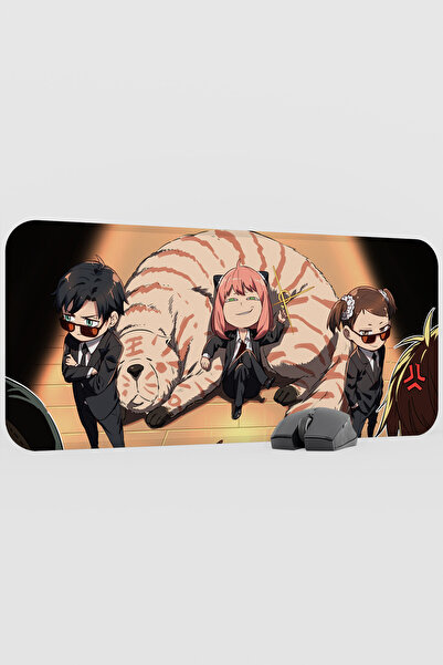 mousepad bastir Spy × Family Anime V4 - 70X30 XL Gaming Rubber Non-Slip Base ...