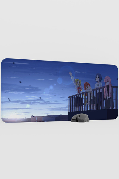 mousepad bastir Bochi the Rock Anime V5 - 90X40 XXL Gaming Rubber Non-Slip Ba...