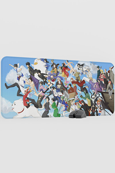 mousepad bastir Gintama Anime V3 - 90X40 XXL Gaming Rubber Non-Slip Base Mous...