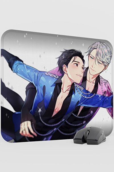 mousepad bastir Yuri on Ice Anime V3 - 48X40 XL Gaming Rubber Non-Slip Base M...
