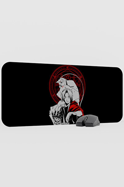 mousepad bastir Fullmetal Alchemist Anime V5 - 70x30 XL لوحة ماوس مطاطية للأل...