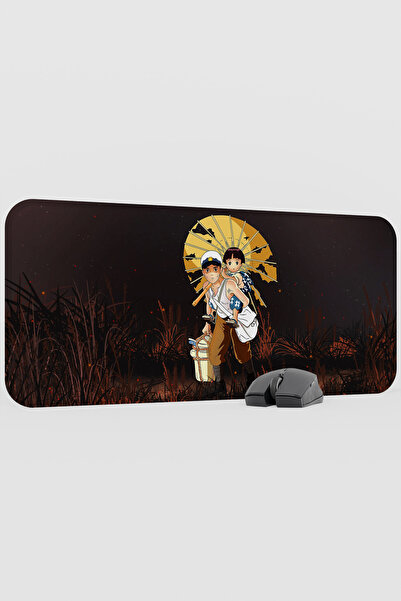 mousepad bastir Grave of the Fireflies Anime V5 - 70X30 XL Gaming Rubber Non-...