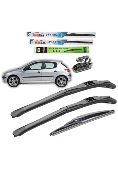 TEAMCAR Ștergătoare de parbriz Peugeot 206 (1998-2012) Hatchback (5 uși) Set ...