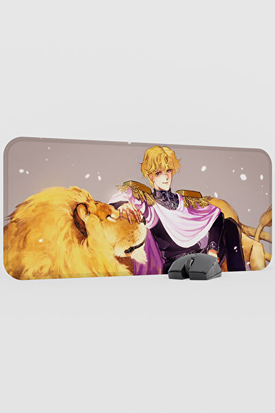mousepad bastir Ginga Eiyuu Densetsu Anime V5 - 70x30 XL لوحة ماوس مطاطية للأ...