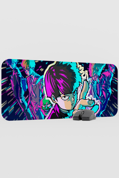 mousepad bastir Mob Psycho 100 Anime V4 - 70x30 XL لوحة ماوس مطاطية للألعاب غ...