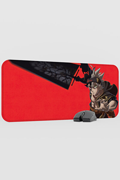 mousepad bastir لوحة ماوس أنيمي بلاك كلوفر V5 - مقاس 70×30 سم، قاعدة مطاطية ك...