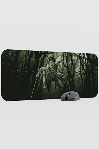 mousepad bastir لوحة ماوس ليڤي أكرمان أنيمي V2 - مقاس 70×30 سم، قاعدة مطاطية ...
