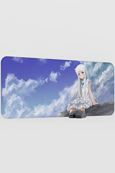 mousepad bastir Anohana Anime V4 - 90x40 XXL لوحة ماوس مطاطية للألعاب غير قاب...