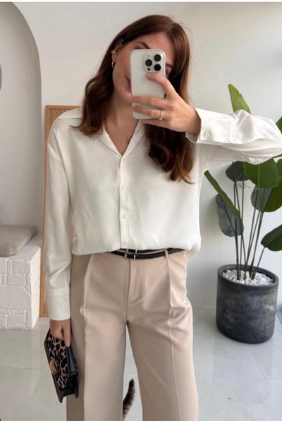 Ekrumoda Saten gömlek