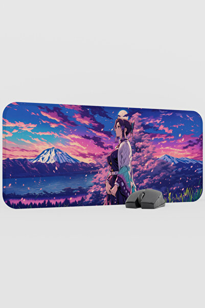 mousepad bastir Kimetsu No Yaiba Anime V2 - 70X30 XL Gaming Rubber Non-Slip B...