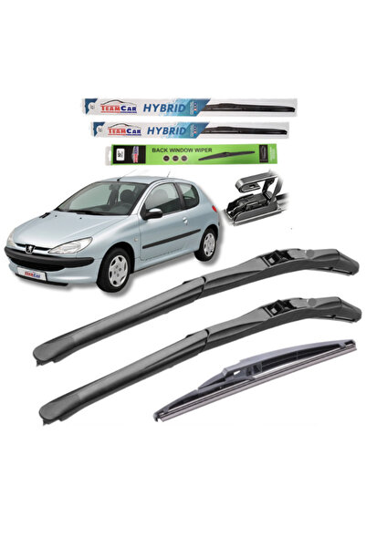 TEAMCAR Ștergătoare de parbriz Peugeot 206 (1998-2012) Hatchback (3 uși) Set ...