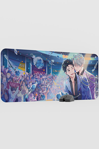 mousepad bastir Yuri on Ice Anime V2 - 90X40 XXL Gaming Rubber Non-Slip Base ...