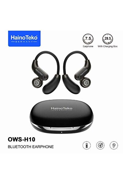 haino teko germany Haino Teko OWS-H10 OpenFit Wireless Bluetooth Earphones Hi-Res Audio 28.5H Playtime With Microphone
