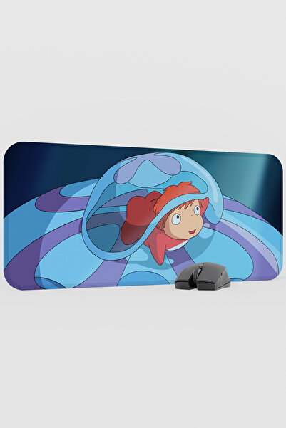 mousepad bastir لوحة ماوس أنيمي بونيو V2 - مقاس 70×30 سم، قاعدة مطاطية كبيرة ...