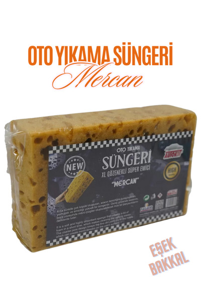 Autokit OTO YIKAMA SÜNGERİ MERCAN XL GÖZENEKLİ SÜPER EMİCİ