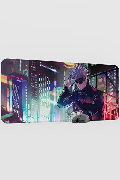 mousepad bastir لوحة ماوس كبيرة الحجم من مطاط غير قابل للانزلاق بتصميم أنمي ج...