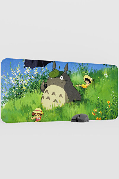 mousepad bastir Totoro Anime V5 - 90X40 XXL Gaming Rubber Non-Slip Base Mouse...