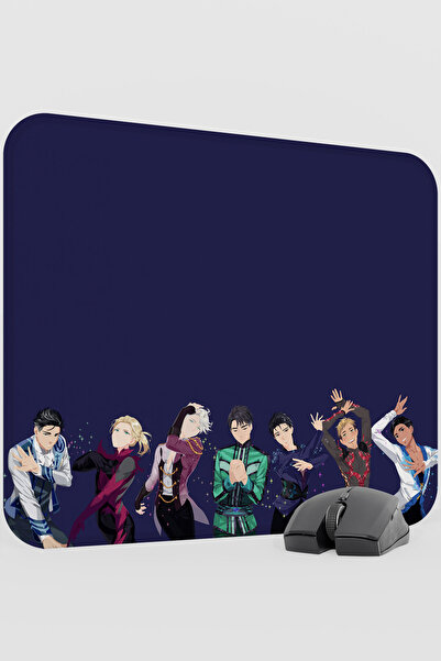 mousepad bastir Yuri on Ice Anime V1 - 48X40 XL Gaming Rubber Non-Slip Base M...
